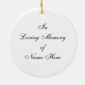 Veteranendag Keramisch Ornament (Achterkant)