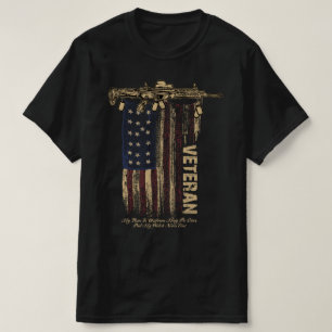 Veteranendag met Amerikaanse vlag T-shirt