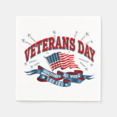 "Veteranendag" Napkins Servet (Voorkant)