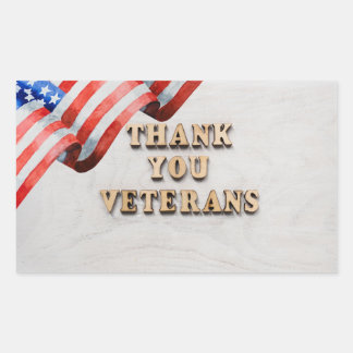 Veteranendag Rechthoekige Sticker