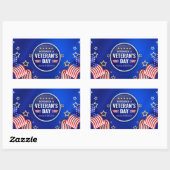 Veteranendag Rechthoekige Sticker (Vel)