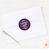 Veteranendag Ronde Sticker (Envelop)