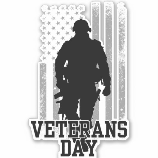 Veteranendag Sticker (Voorkant)