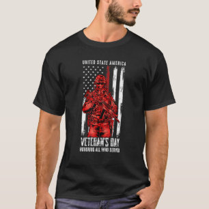 Veteranendag ter ere van allen die dienden t-shirt