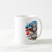 Veteranendag Vrijheid is niet vrij, ik heb er voor Koffiemok (Voorkant rechts)