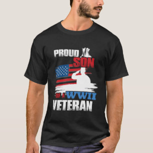 Veteranendag WW2 Trotse Zoon van een WWII-veteraan T-shirt