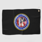 VeteraneninfanterieSoldaat van het leger Golfhanddoek (Horizontaal)