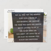 Veteranenmonument Briefkaart (Voorkant / Achterkant)