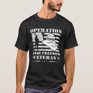 Veteranenoperatie Iraqi Freedom Of Combat Amerikaa T-shirt