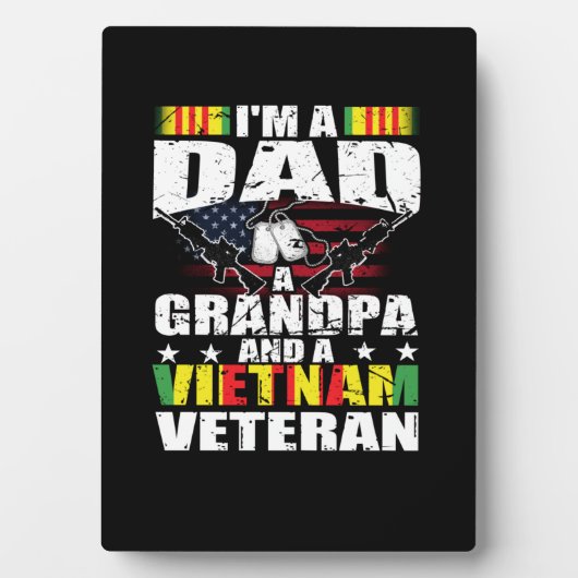 Veteranenpap Vietnam Fotoplaat (voorkant)