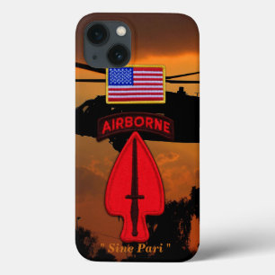Veteranenpatch voor het leger van de USASOC iPhone 13 Hoesje