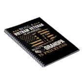 Veteranenveteranen Dag Mannen Vietnam Veteraan is Notitieboek (Rechterzijde)