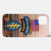 Veteranenveteranen van de Groene Berets Case-Mate iPhone Case (Achterkant (horizontaal))