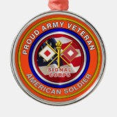 Veterankerst van het rode leger metalen ornament (Voorkant)