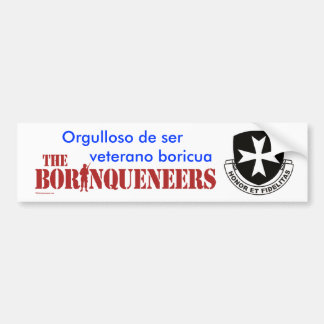 Veterano Boricua 2 - Bumpersticker