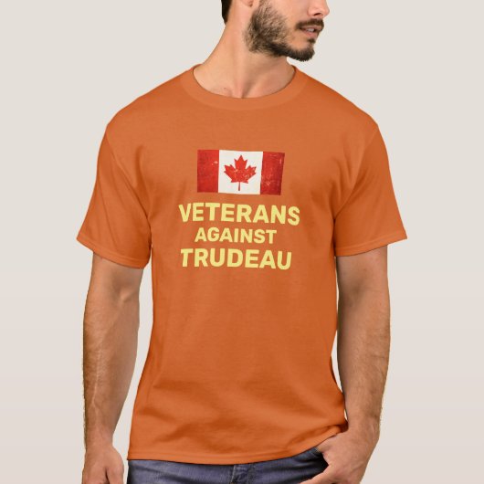 VÉTÉRANS CONTRE TRUDEAU T-SHIRT (Devant)