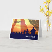Veterans Dag Aangepaste Wenskaarten Kaart (Gele Bloem)