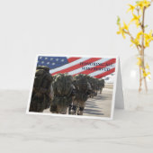 Veterans Dag Aangepaste Wenskaarten Kaart (Gele Bloem)