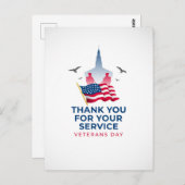 Veterans Day Briefkaart (Voorkant / Achterkant)