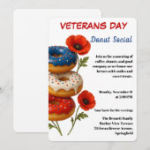 Veterans Day | Donut Social Celebration Kaart (Voorkant / Achterkant)