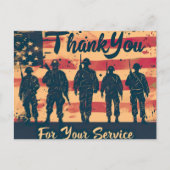 Veterans Day Holiday Briefkaart (Voorkant)