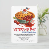 Veterans Day Invitation | Cherry Pie Celebration (Debout devant)