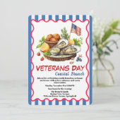 Veterans Day Invitation | Coastal Brunch Celebrati (Debout devant)