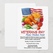 Veterans Day Invitation | Fried Chicken Feast (Devant / Derrière)