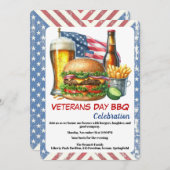 Veterans Day Invitation | Honoring Heroes BBQ (Devant / Derrière)