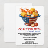 Veterans Day Invitation | Seafood Boil Celebration (Devant / Derrière)