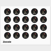 Veterans Day Lest we vergeten rode papaver bloem U Ronde Sticker (Vel)