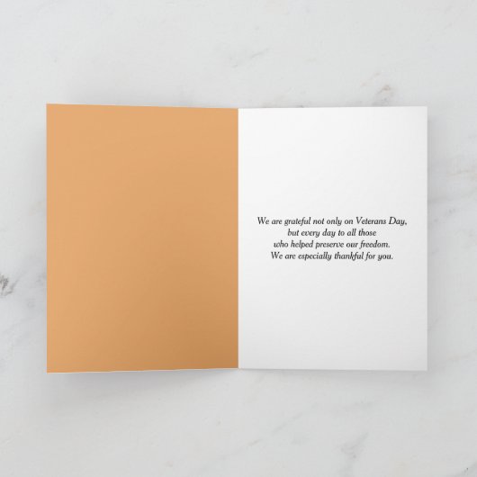 Veterans Day Military Combat Boots and Flag Kaart (Binnen)