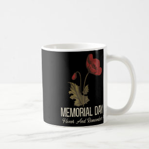 Veterans Day opdat we vergeten rode papaver bloem Koffiemok