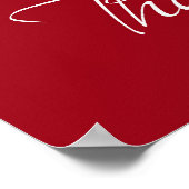 Veterans Day Patriottische Amerikaanse vlag Bedank Poster (Hoek)