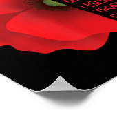 Veterans Day USA Memorial opdat we rood niet verge Poster (Hoek)