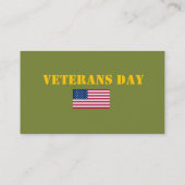 Veterans Day-Visitekaartjes Visitekaartje (Achterkant)