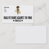 Vétérans de l'Irak contre les cartes de visite de (Devant / Derrière)