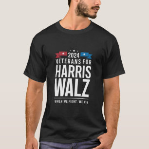 Veterans For Harris Walz 2024 Presidentieel T-shirt