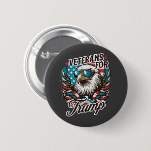 Veterans for Trump Ronde Button 5,7 Cm