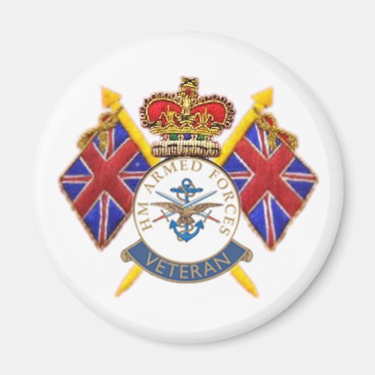 Veteran's Koelkast Magnet Magneet (Voorkant)