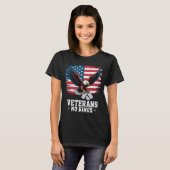 Veterans No Kings American Eagle T-shirt (Voorkant volledig)