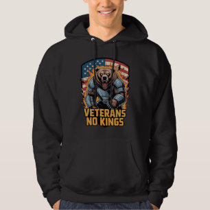 Veterans No Kings Grafische Beer Hoodie
