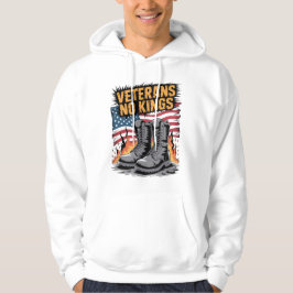 Veterans No Kings USA Flag Hoodie
