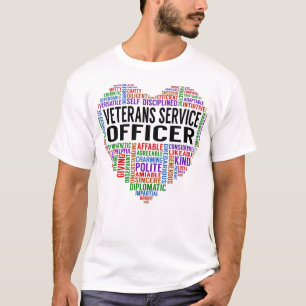 Veterans Service Officer Heart T-shirt
