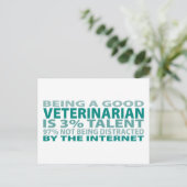 Veterinair 3% Talent Briefkaart (Staand voorkant)
