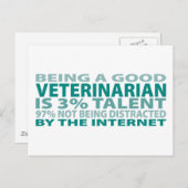 Veterinair 3% Talent Briefkaart (Voorkant / Achterkant)