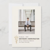 Veterinair Afstuderen Black Gold-symbool Aankondiging (Voorkant)