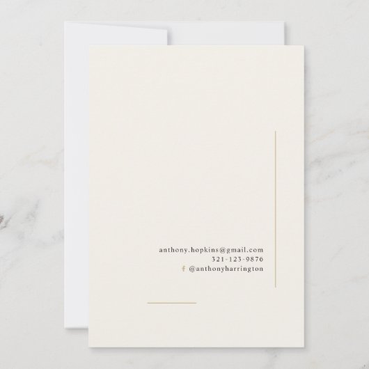 Veterinair Afstuderen Black Gold-symbool Aankondiging (Achterkant)