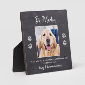 Veterinair dank U schildert afdrukken Aangepaste f Fotoplaat (Voorkant)