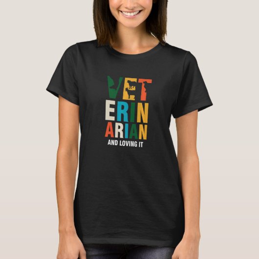 Veterinair en liefhebbend, technisch veterinair te t-shirt (Voorkant)